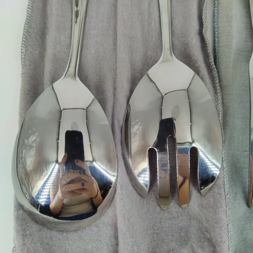 Oneida Patrick Henry Imperial Stainless USA Carving & Salad Serving Set
